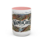 Waimea Canyon Mug, Kauai Travel Souvenir, Bucket List Gift, Accent Ceramic Coffee Mug 11oz 15oz
