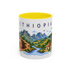 Ethiopia Coffee Mug | Travel Souvenir Accent Mug | Place Gift Ceramic Cup 11oz 15oz