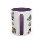 Geneva Illustrated Travel Mug | City Souvenir Accent Coffee Mug | 11oz 15oz Ceramic Cup