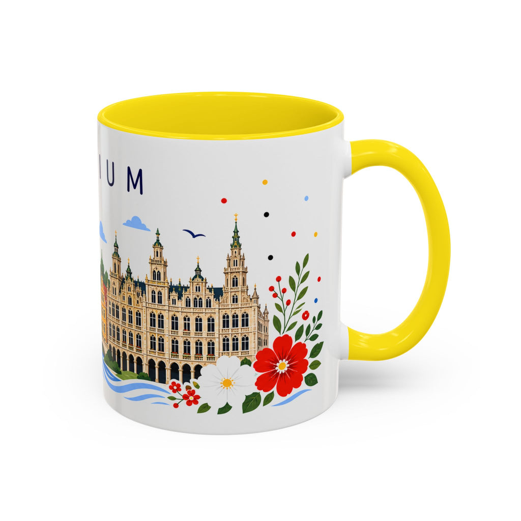 Belgium Coffee Mug | Travel Souvenir Accent Mug | Place Gift Ceramic Cup 11oz 15oz
