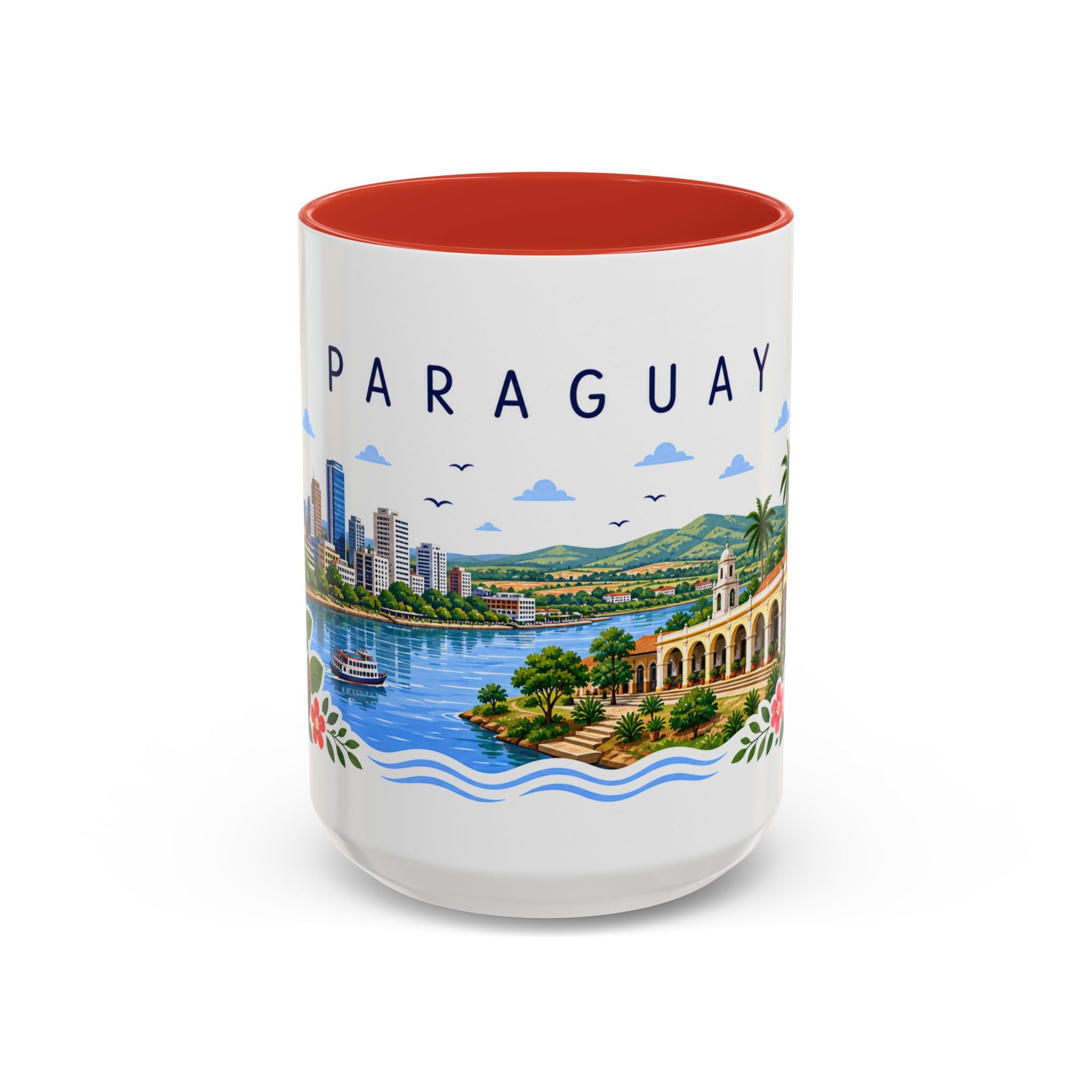 Paraguay Coffee Mug | Travel Souvenir Accent Mug | Place Gift Ceramic Cup 11oz 15oz