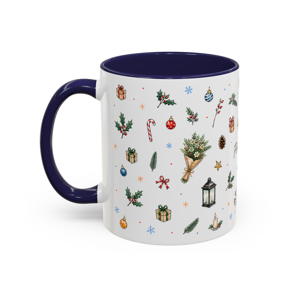 Florence Christmas Mug | Watercolor City Souvenir | Ceramic Coffee Cup (11oz 15oz)