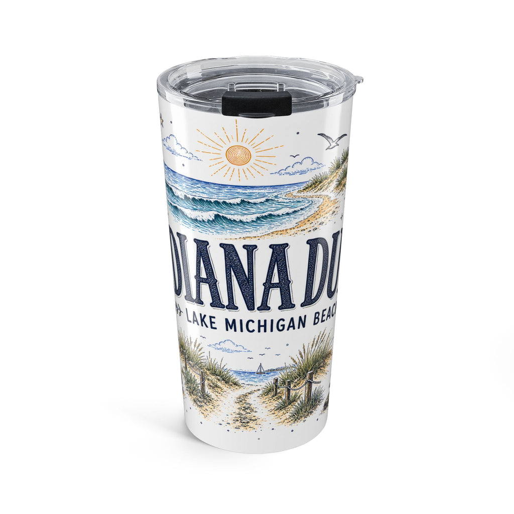 Indiana Dunes National Park 20oz Tumbler | Indiana Lake Michigan Beach Gift | Insulated Stainless Steel Travel Cup