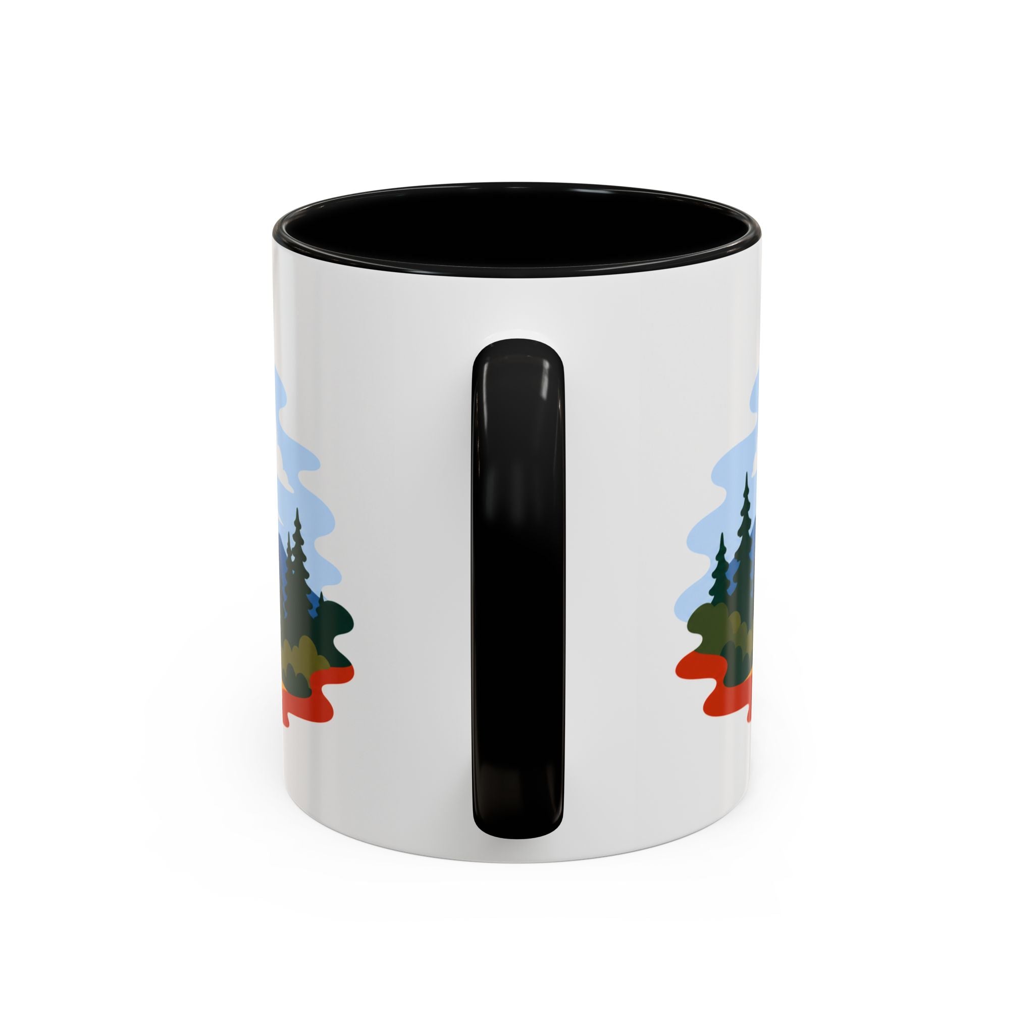 Grand Teton Coffee Mug | Travel Destination Souvenir Gift | Accent Color Ceramic 11oz 15oz