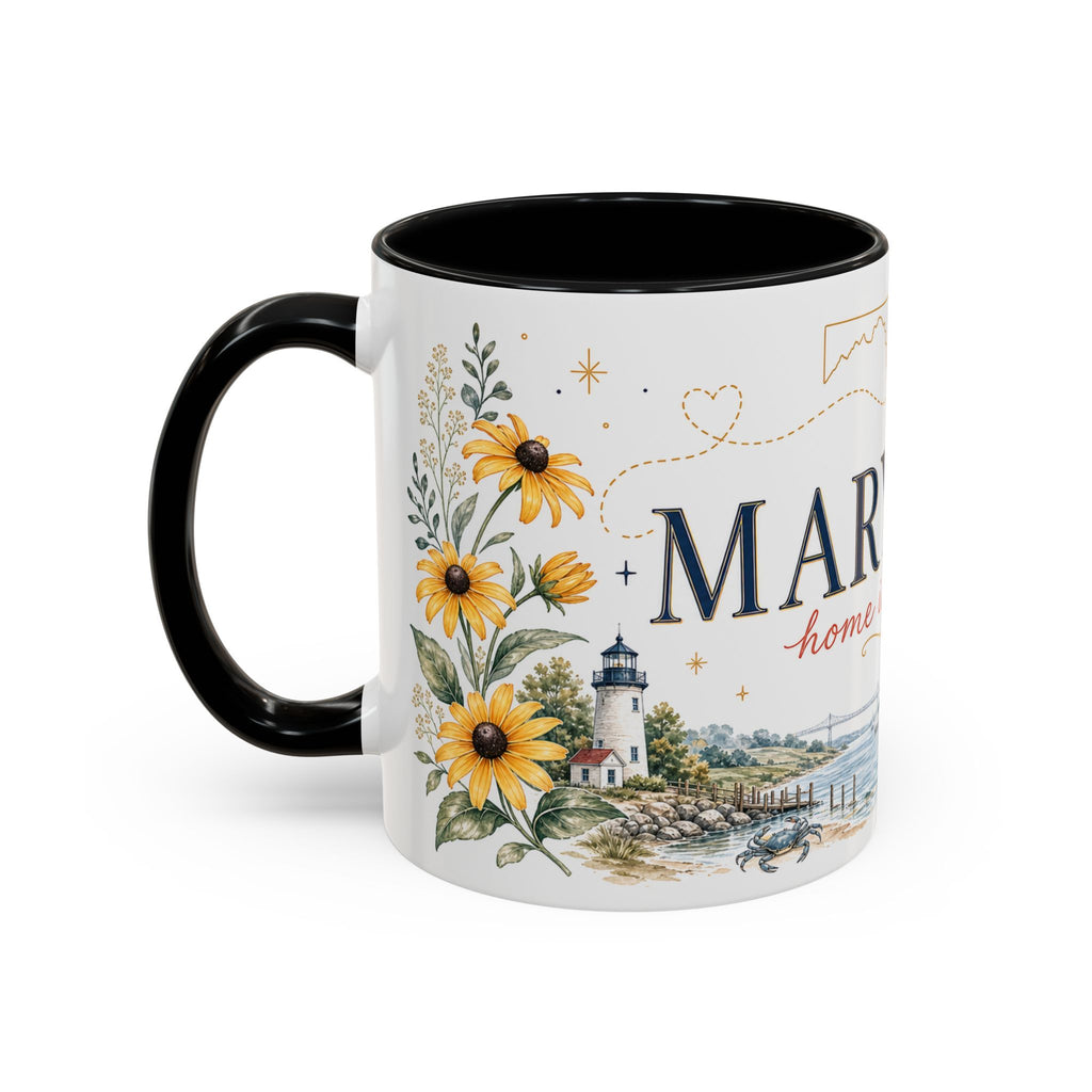 Maryland State Map Mug | Homesick Gift, Long Distance Friendship Coffee Cup (11oz 15oz)
