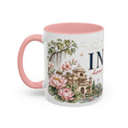 India Home Country Mug | Moving Away Gift | Long Distance Friendship | 11 oz 15 oz Accent Mug