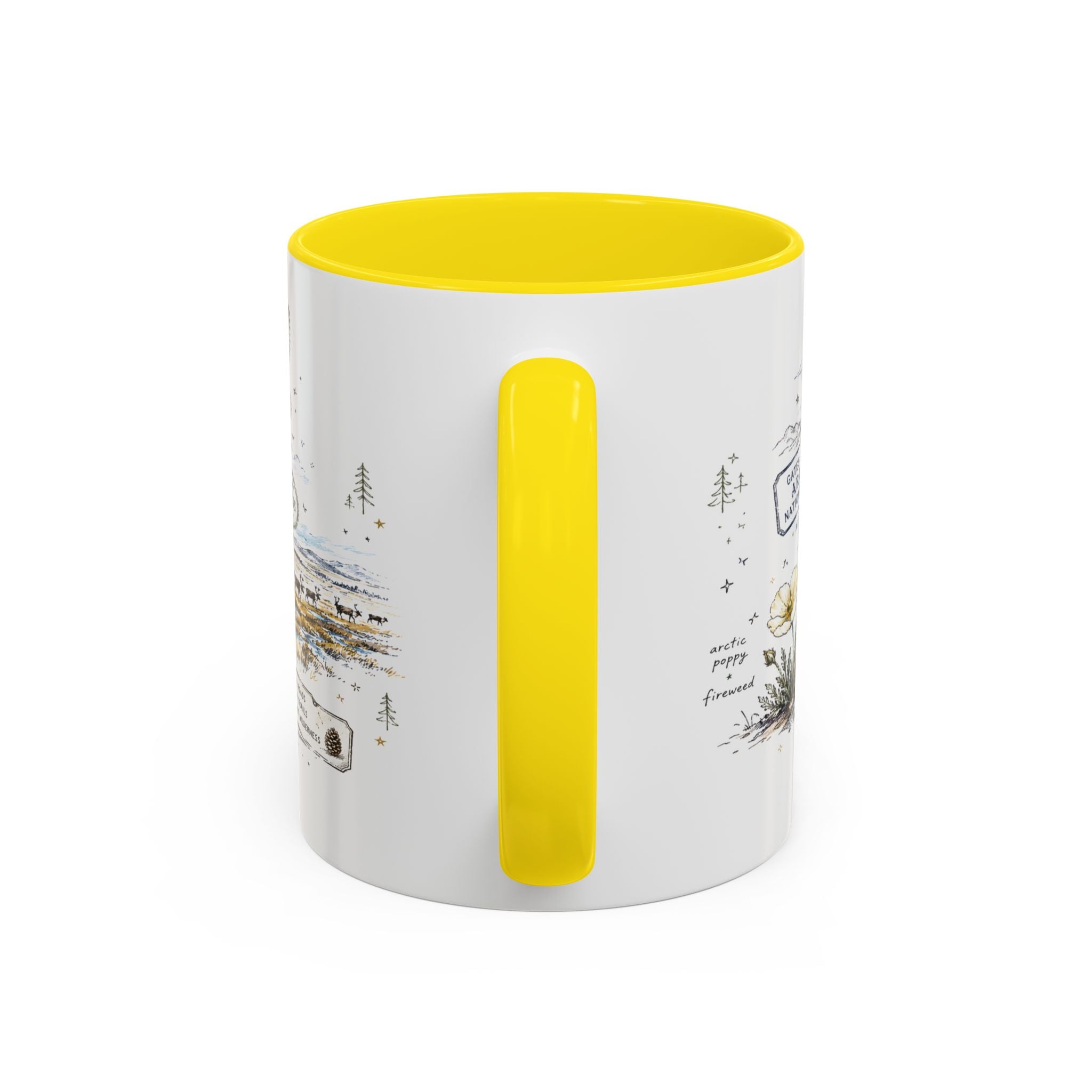 Gates of the Arctic National Park Coffee Mug | Alaska Arctic Wilderness Gift | Accent Color Ceramic 11oz 15oz