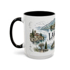 Lake Como Mug, Italy Travel Souvenir, Bucket List Gift, Accent Ceramic Coffee Mug 11oz 15oz