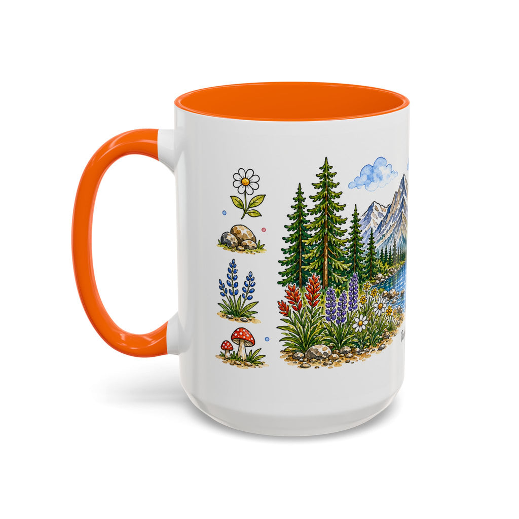 Rocky Mountain National Park Mug | US Travel Souvenir Accent Coffee Mug | 11oz 15oz Ceramic Cup