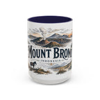 Mount Bromo Mug, Indonesia Travel Souvenir, Bucket List Gift, Accent Ceramic Coffee Mug 11oz 15oz