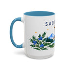 Sagittarius Zodiac Coffee Mug | Bow and Arrow Design | Astrology Birthday Gift | 11 oz 15 oz Ceramic Accent Mug