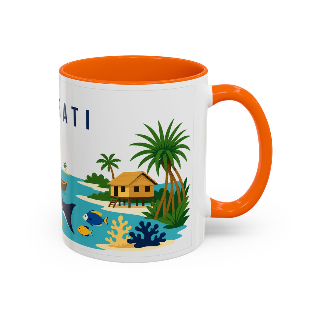 Kiribati Coffee Mug | Travel Souvenir Accent Mug | Country Gift Ceramic Cup 11oz 15oz
