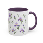 Tennessee Iris Mug, State Flower Floral Coffee Cup, 11oz Botanical Gift