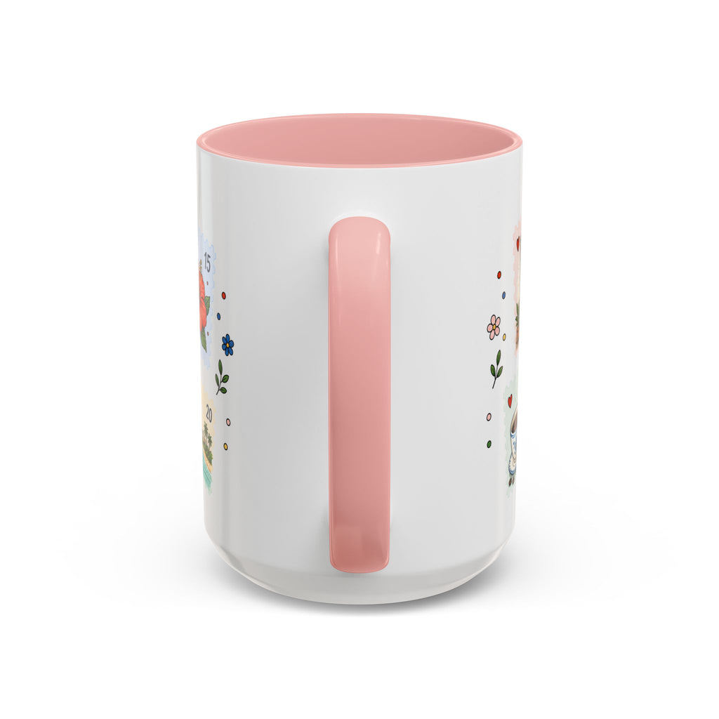 Zanzibar City Coffee Mug | Postage Stamp Collage Mug | Travel Souvenir Accent Cup 11oz 15oz