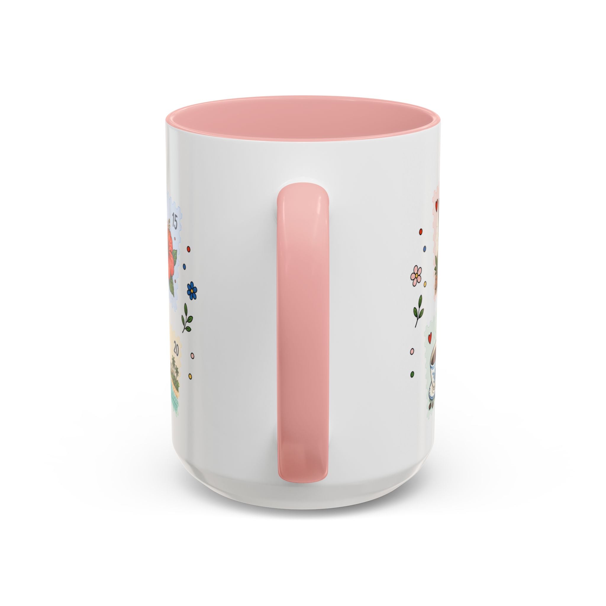 Zanzibar City Coffee Mug | Postage Stamp Collage Mug | Travel Souvenir Accent Cup 11oz 15oz