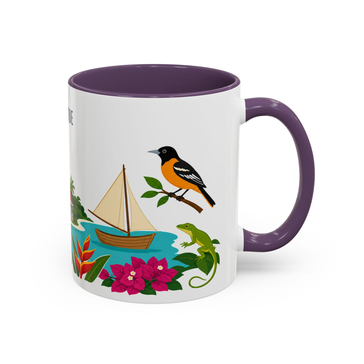 Martinique Coffee Mug | Travel Souvenir Accent Mug | Country Gift Ceramic Cup 11oz 15oz