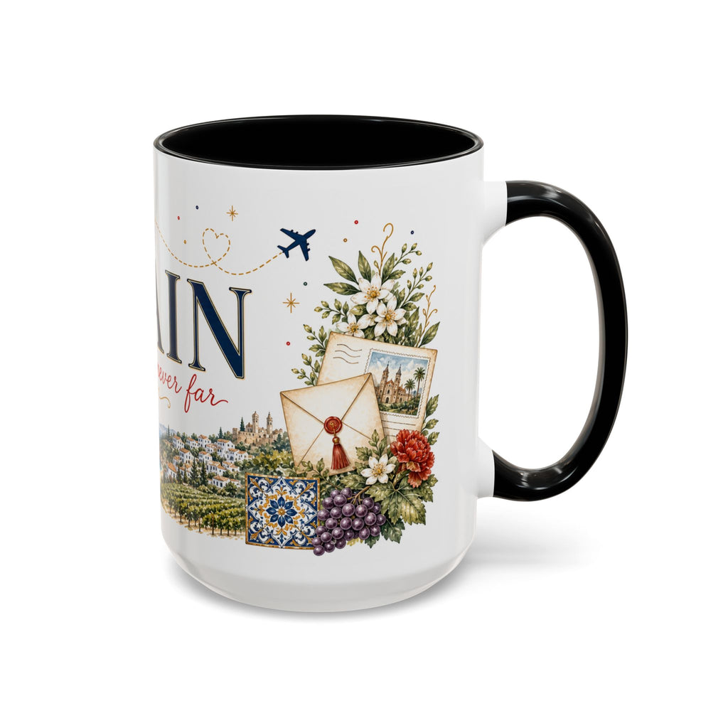 Spain Home Country Mug | Moving Away Gift | Long Distance Friendship | 11 oz 15 oz Accent Mug