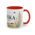 Nebraska State Mug | Moving Away, Long Distance Friendship Gift | Botanical Landscape Accent Mug