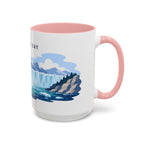 Glacier Bay National Park Coffee Mug | Solid Color Block Park Souvenir | 11oz 15oz Accent Mug