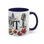 Detroit Coffee Mug | United States Travel Souvenir | Vintage Illustrated City Gift | 11 oz 15 oz Accent Mug