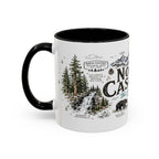 North Cascades National Park Coffee Mug | Washington Alpine Glacier Hiking Gift | Accent Color Ceramic 11oz 15oz