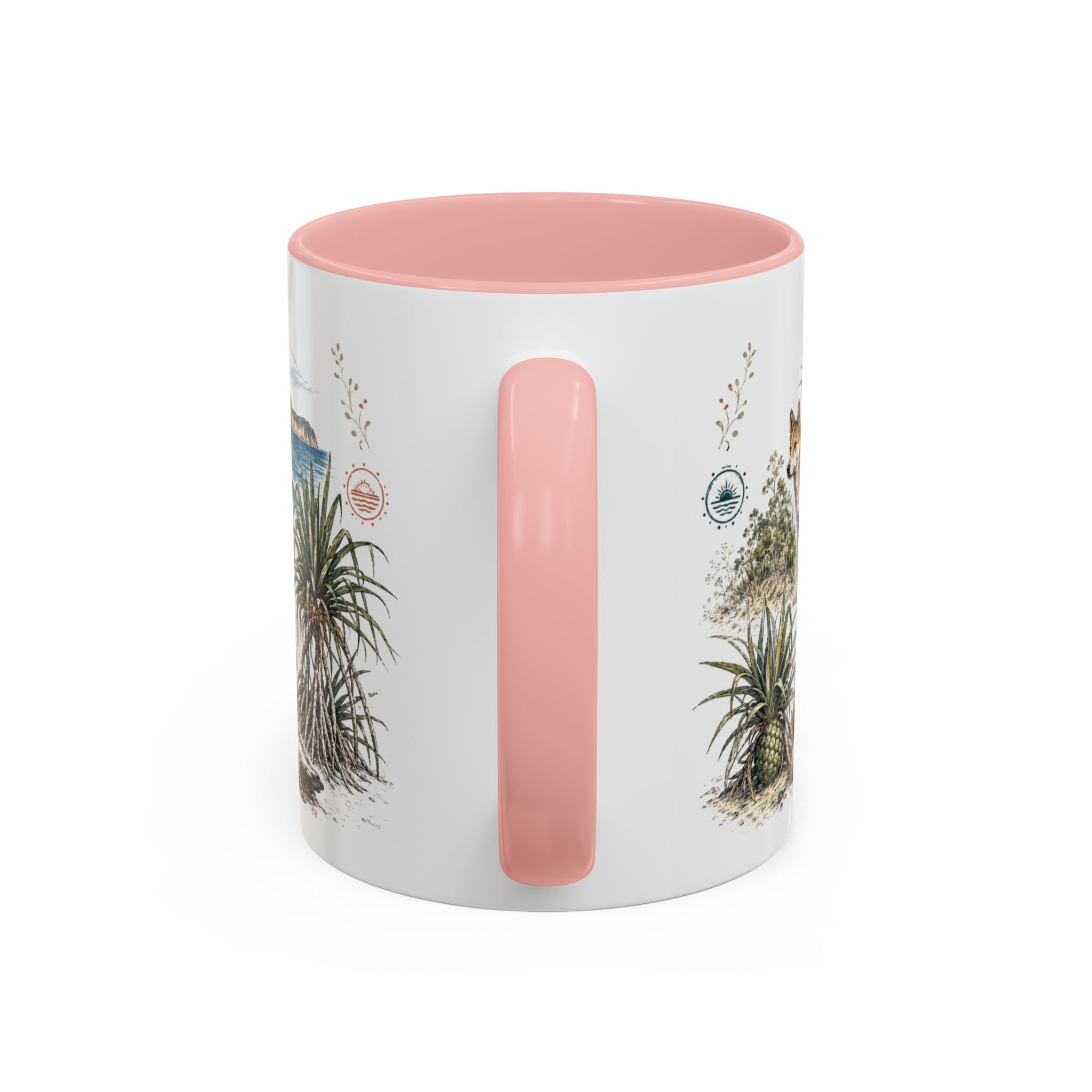 K'gari Mug, Australia Travel Souvenir, Bucket List Gift, Accent Ceramic Coffee Mug 11oz 15oz