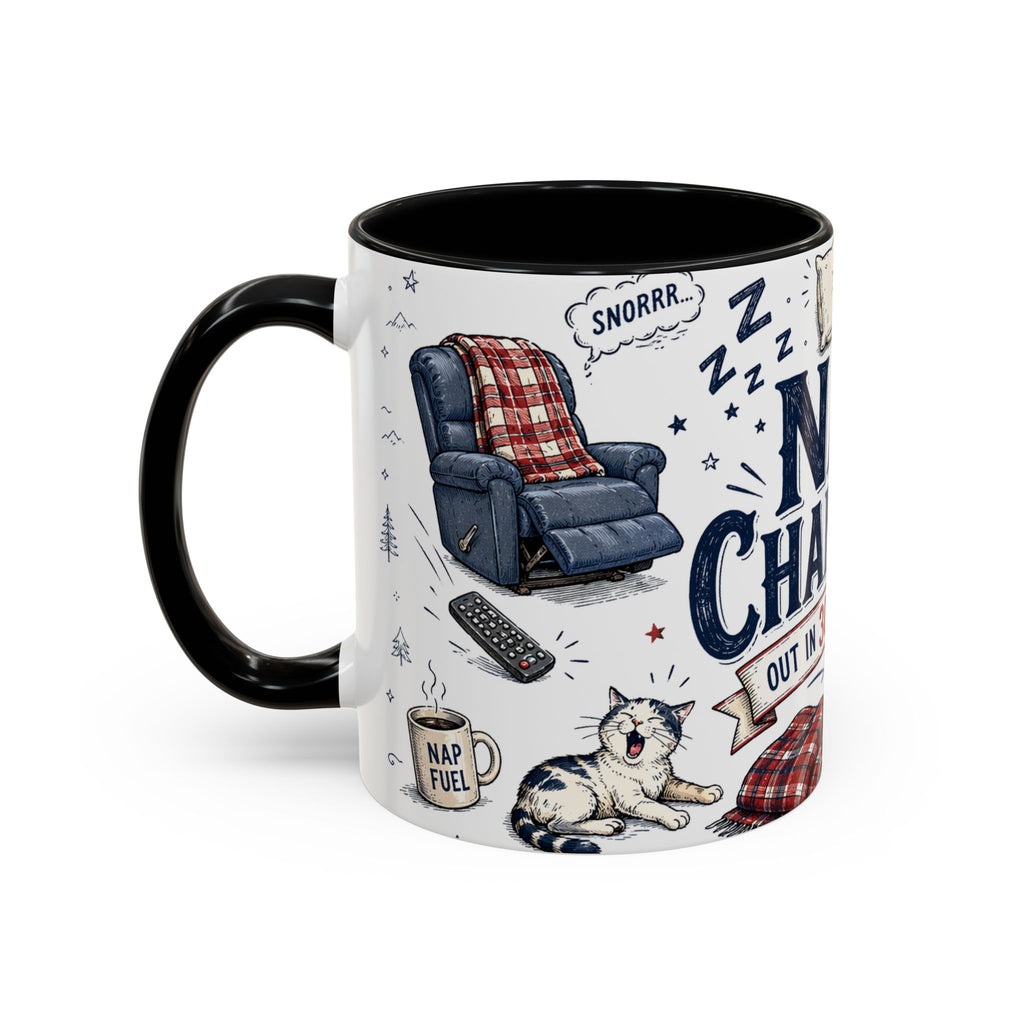 Nap Champion Coffee Mug | Father's Day Gift for Dad | Accent Color Ceramic 11oz 15oz