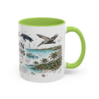 Virgin Islands National Park Coffee Mug | Caribbean Beach Snorkeling Reef Gift | Accent Color Ceramic 11oz 15oz