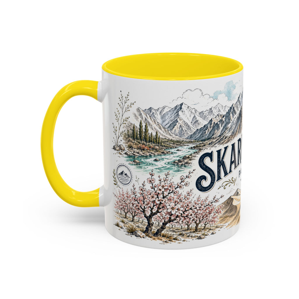 Skardu Valley Mug, Pakistan Travel Souvenir, Bucket List Gift, Accent Ceramic Coffee Mug 11oz 15oz
