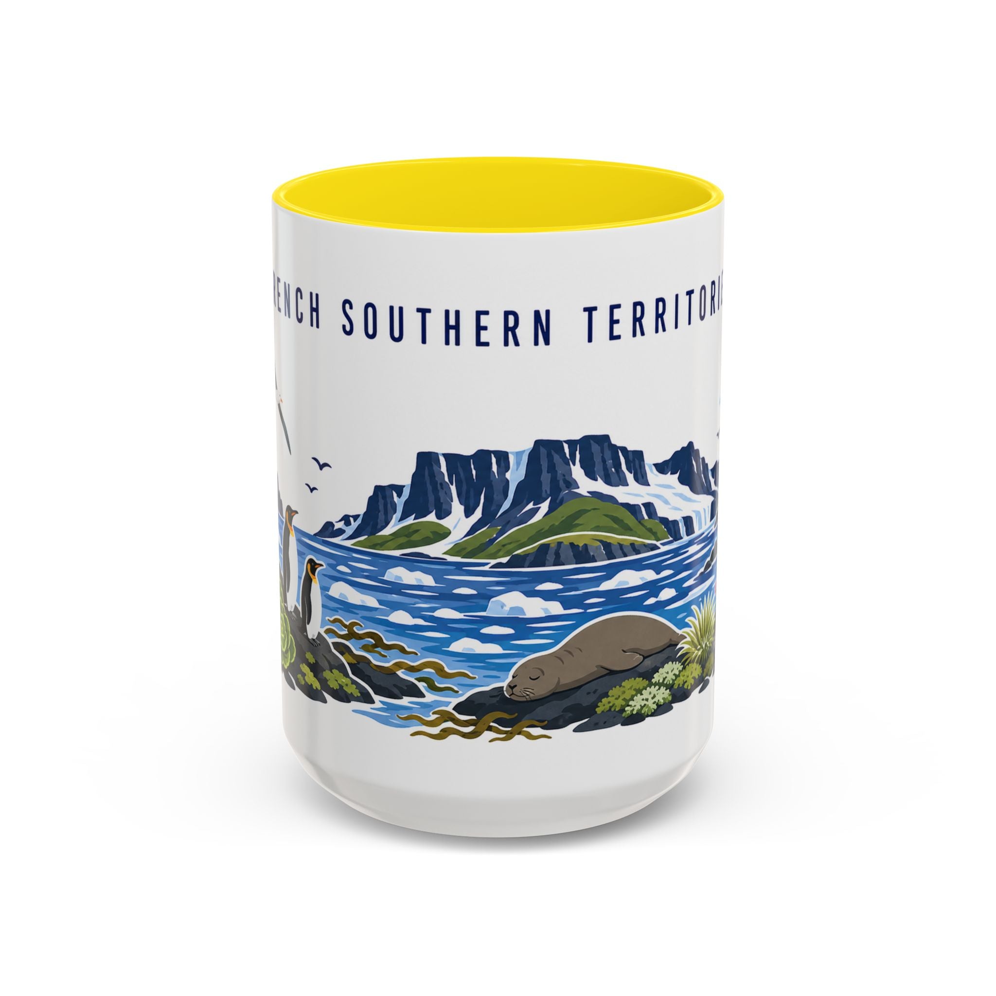 French Southern Territories Coffee Mug | Travel Souvenir Accent Mug | Country Gift Ceramic Cup 11oz 15oz