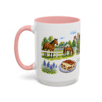 Lexington Illustrated Travel Mug | City Souvenir Accent Coffee Mug | 11oz 15oz Ceramic Cup