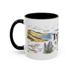 Indiana Dunes National Park Coffee Mug | Indiana Lake Michigan Beach Gift | Accent Color Ceramic 11oz 15oz