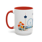 Las Vegas Coffee Mug | United States Travel Souvenir | Porcelain Decal City Gift | 11oz 15oz Accent Mug