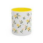 South Carolina Yellow Jessamine Mug, State Flower Floral Coffee Cup, 11oz Botanical Gift