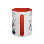 Stars and Stripes Forever Coffee Mug | Patriotic 4th of July Gift | Accent Color Ceramic 11oz 15oz