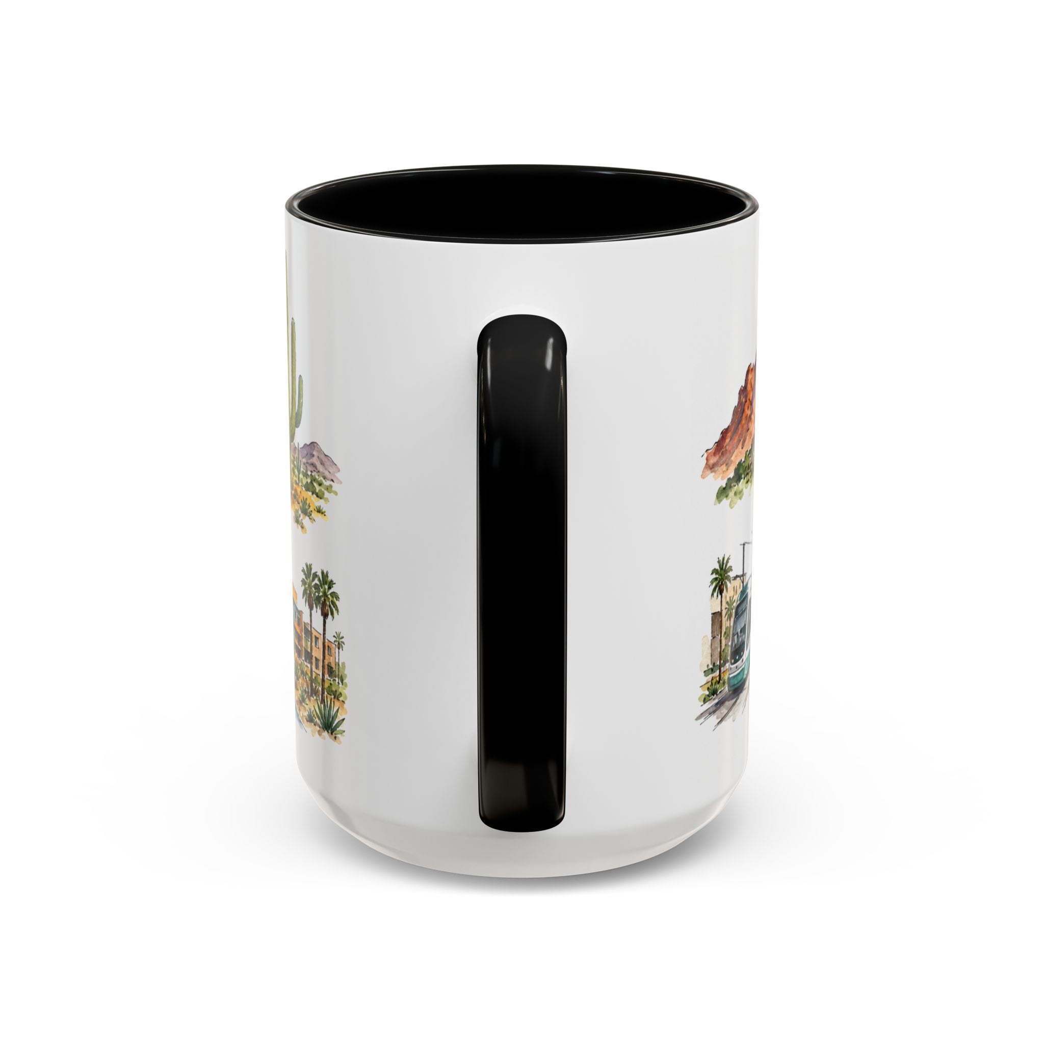 Phoenix Illustrated Travel Mug | City Souvenir Accent Coffee Mug | 11oz 15oz Ceramic Cup