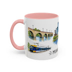 Minneapolis Illustrated Travel Mug | City Souvenir Accent Coffee Mug | 11oz 15oz Ceramic Cup