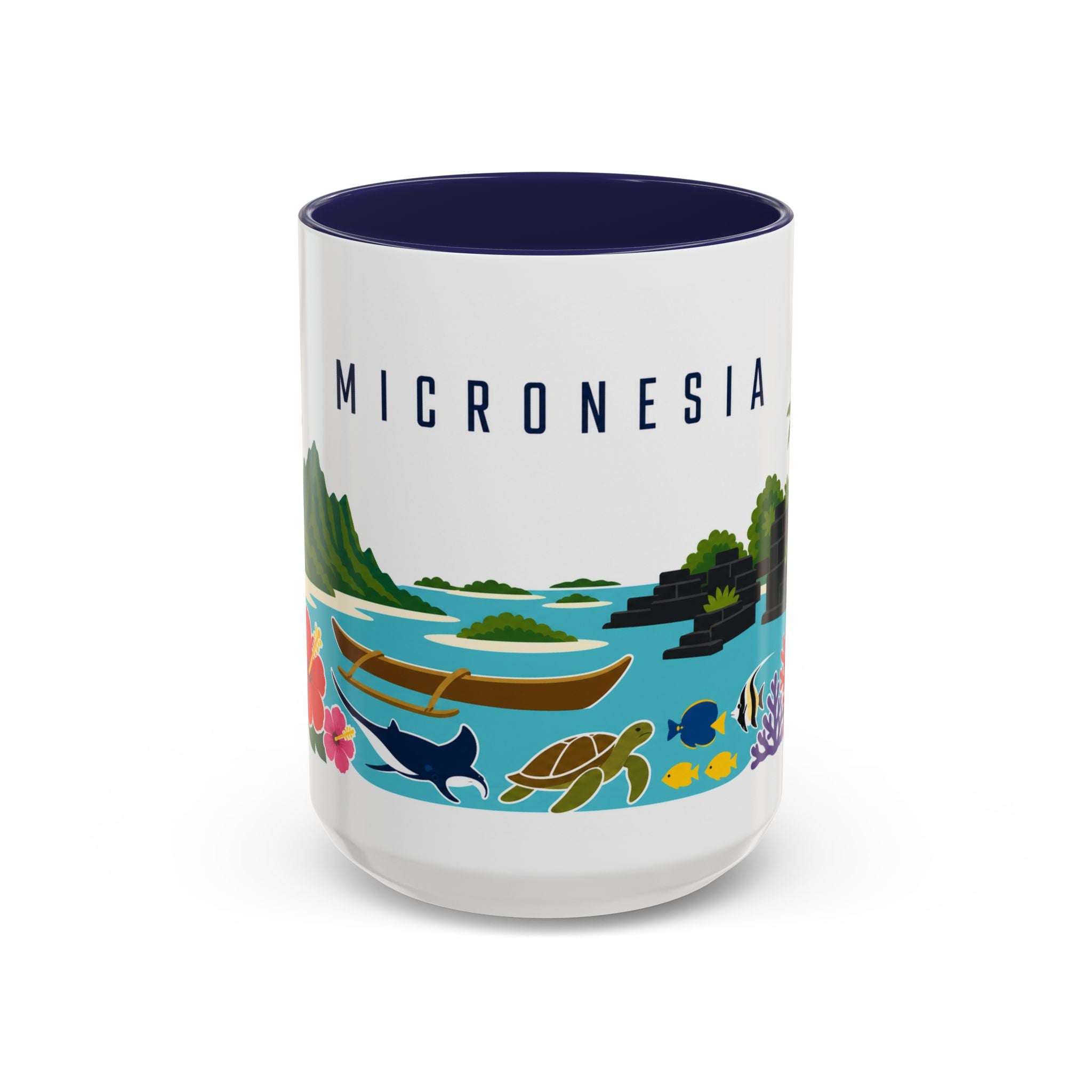 Micronesia Coffee Mug | Travel Souvenir Accent Mug | Country Gift Ceramic Cup 11oz 15oz