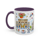 Milan Travel Mug | European City Souvenir Accent Coffee Mug | 11oz 15oz Ceramic Cup