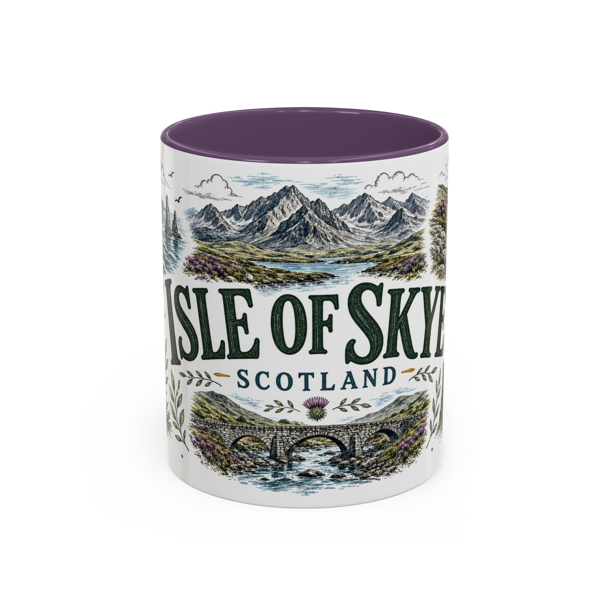Isle of Skye Mug, Scotland Travel Souvenir, Bucket List Gift, Accent Ceramic Coffee Mug 11oz 15oz