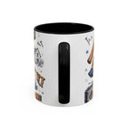Mr Fix It Coffee Mug | Father's Day Gift for Dad | Accent Color Ceramic 11oz 15oz