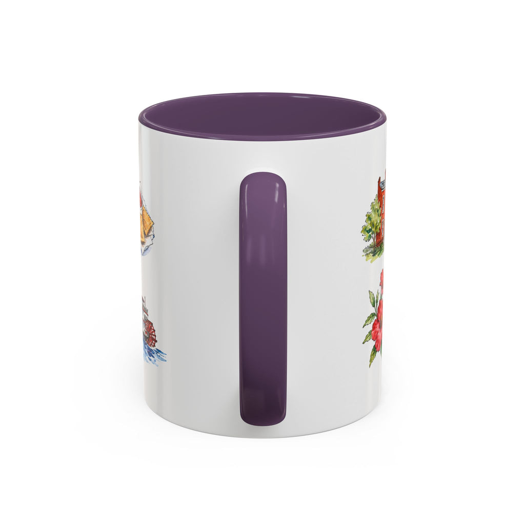 St. Louis Illustrated Travel Mug | City Souvenir Accent Coffee Mug | 11oz 15oz Ceramic Cup