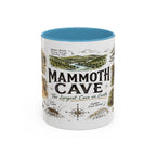 Mammoth Cave National Park Coffee Mug | Kentucky Cave Exploration Hiking Gift | Accent Color Ceramic 11oz 15oz