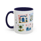Tunis Coffee Mug | Postage Stamp Collage Mug | Travel Souvenir Accent Cup 11oz 15oz