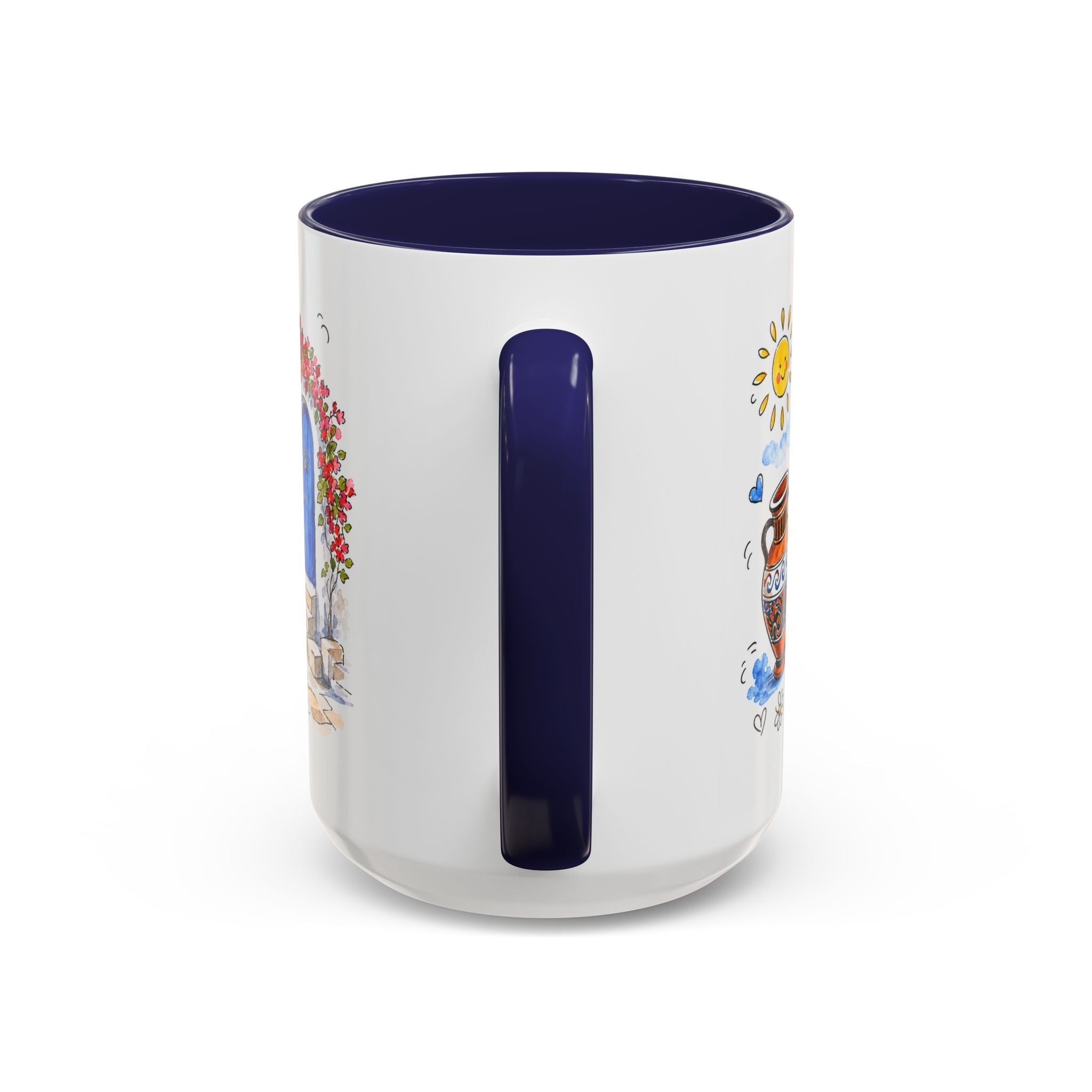 Athens Travel Mug | European City Souvenir Accent Coffee Mug | 11oz 15oz Ceramic Cup