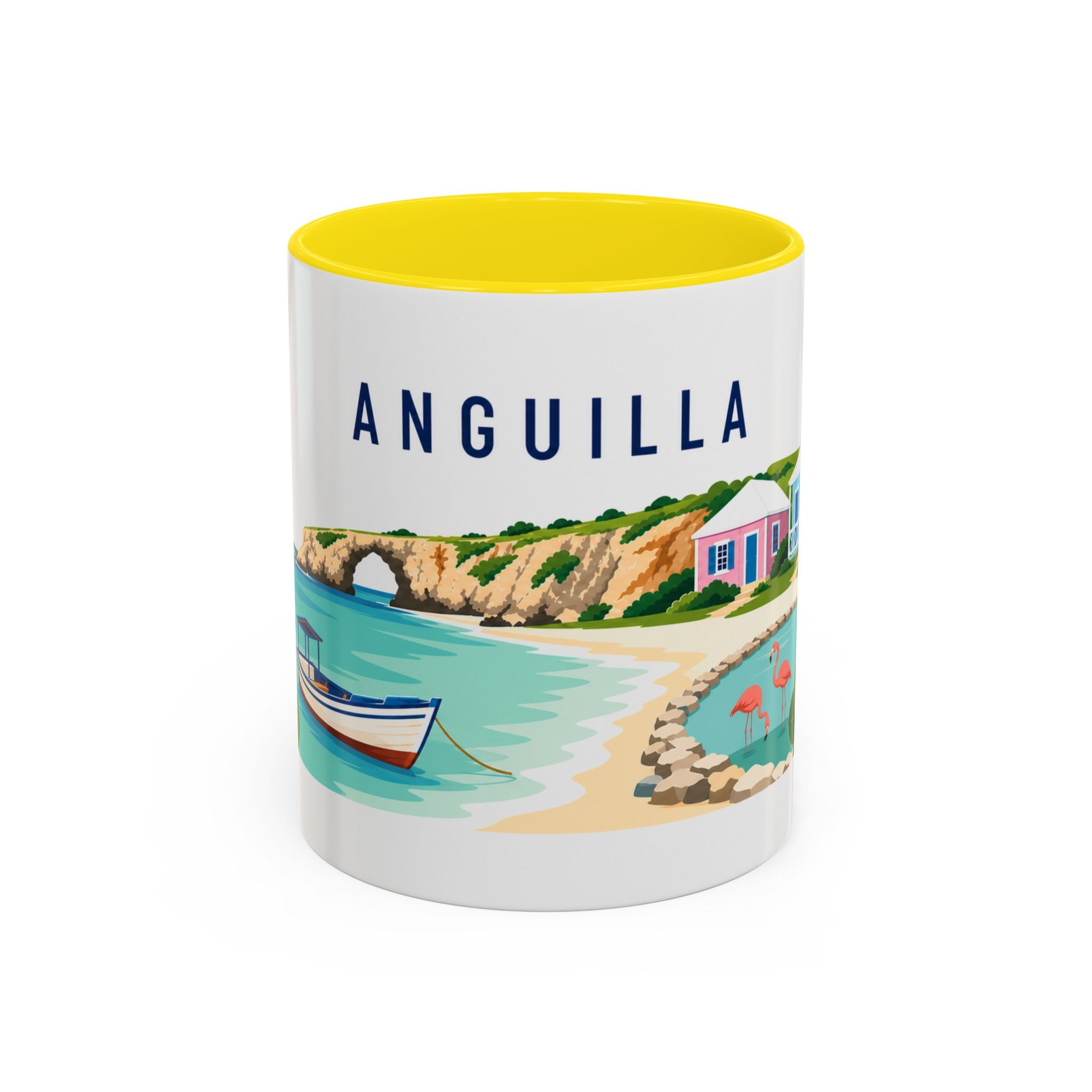 Anguilla Coffee Mug | Travel Souvenir Accent Mug | Country Gift Ceramic Cup 11oz 15oz