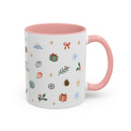 Seattle Christmas Mug | Watercolor Travel Souvenir | Holiday Gift | Accent Ceramic Coffee Cup 11oz 15oz