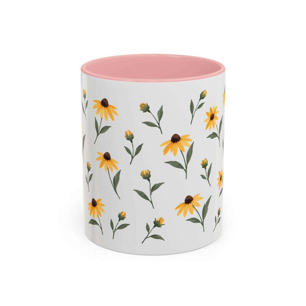 Maryland Black-eyed Susan Mug, State Flower Floral Coffee Cup, 11oz Botanical Gift