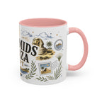 Pyramids of Giza Coffee Mug | Travel Destination Souvenir Gift | Accent Color Ceramic 11oz 15oz