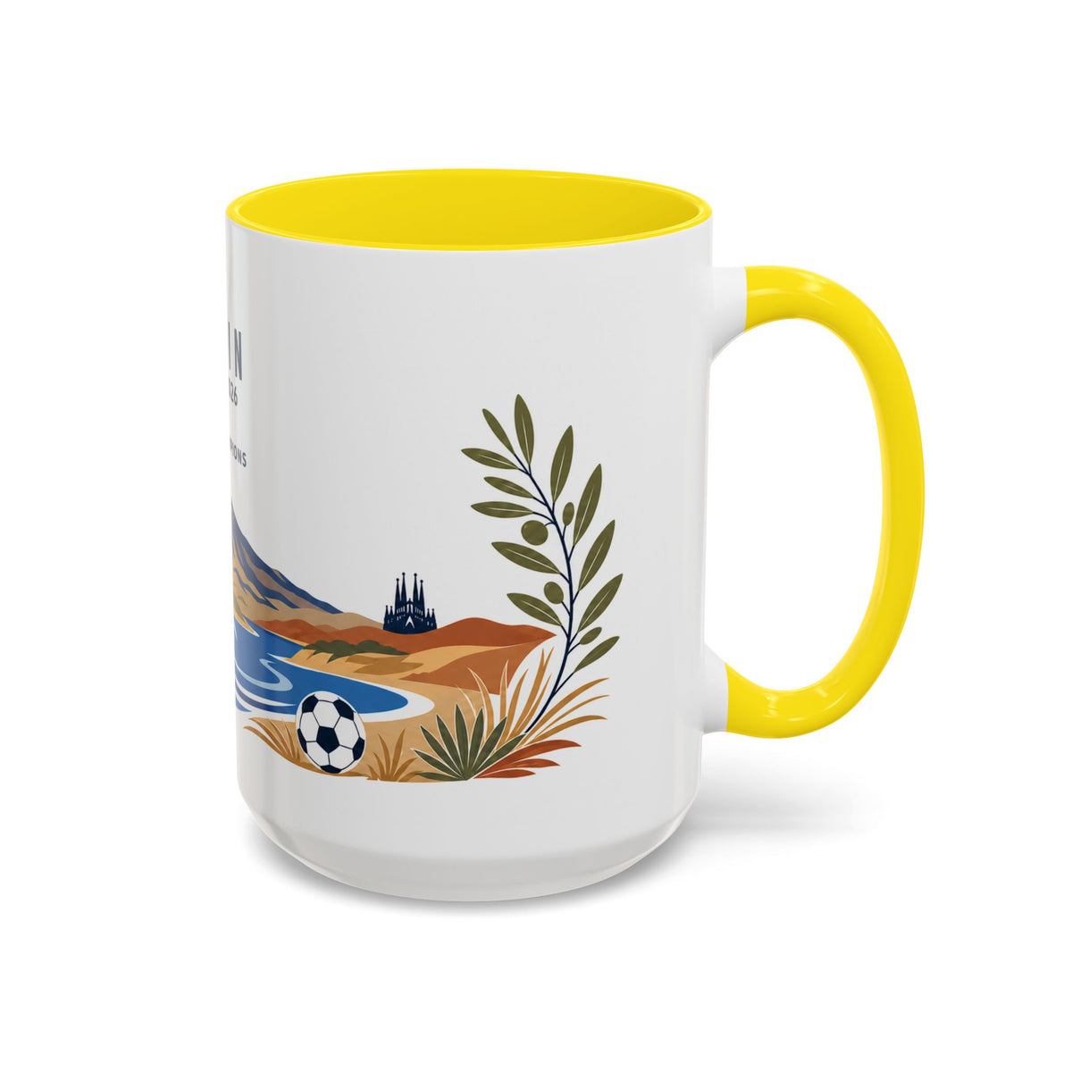 Spain World Champions Mug | 2010 2026 Spanish Soccer Gift | Two Time Football Champion Cup | 11oz 15oz Accent Mug